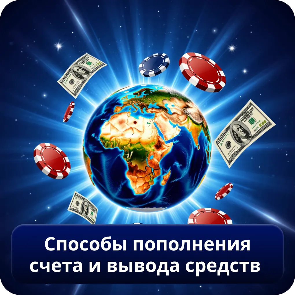 Способы пополнения счета и вывода средств